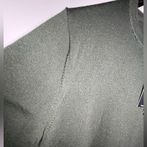 Magaschoni 100%Wool Long Sleeve Crewneck Full Fashion Knit Light Weight Sweater - Picture 10 of 13